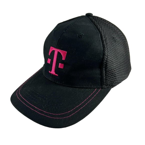 T Mobile Tuesdays Ball Cap Black Pink One Size Breathable Mesh Back Adjustable - Picture 11 of 11